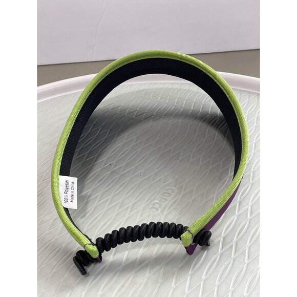 Glove it Bird Of Paradise Visor OS Lime Green Purple Multicolor Athleisure NEW - Picture 4 of 7